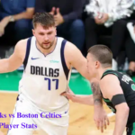 Dallas Mavericks vs Boston Celtics Match Player Stats